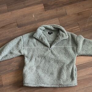 Soft Gray Fleece Pullover